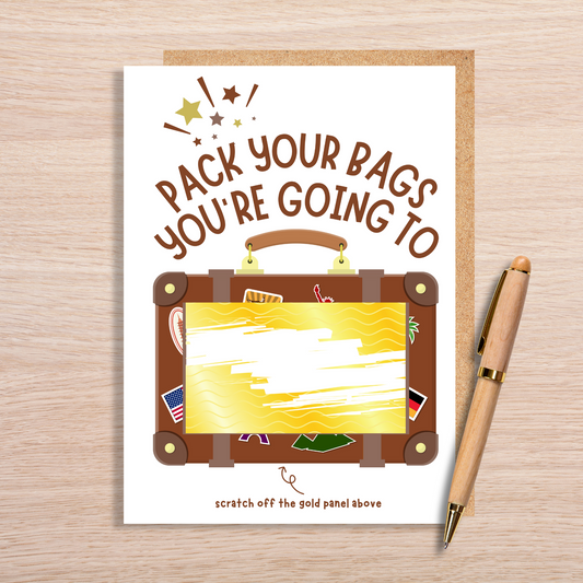 PACK YOUR BAGS (HOLIDAY) SCRATCH OFF CARD