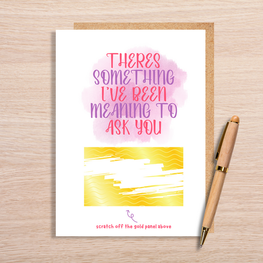 SOMETHING TO ASK YOU SCRATCH OFF CARD