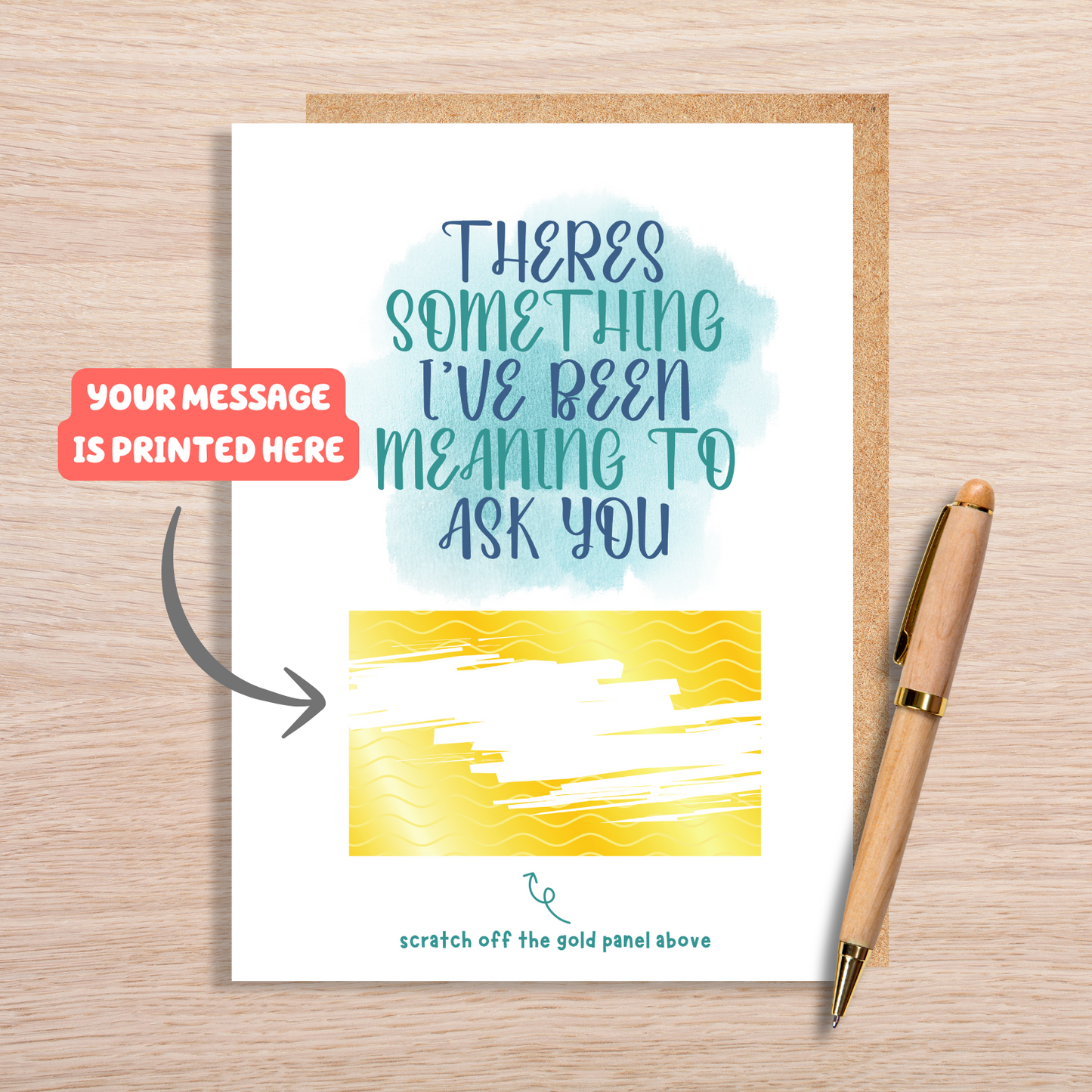 SOMETHING TO ASK YOU SCRATCH OFF CARD